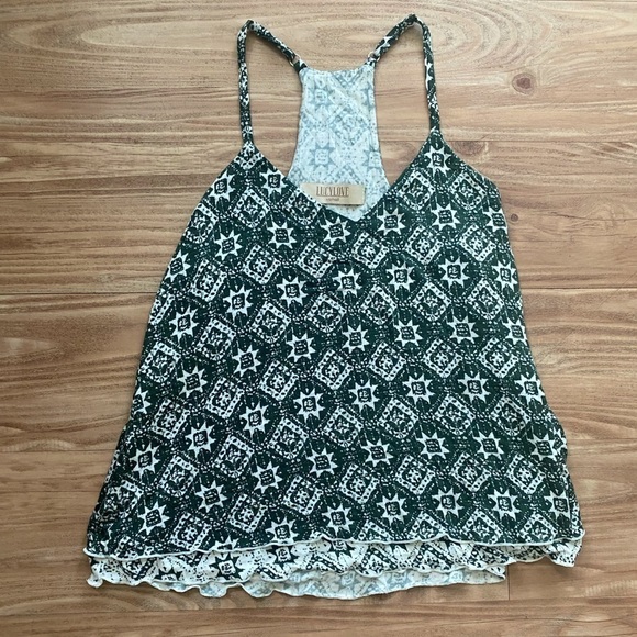 Lucy Love Printed Mosaic Tank Top - Picture 1 of 5